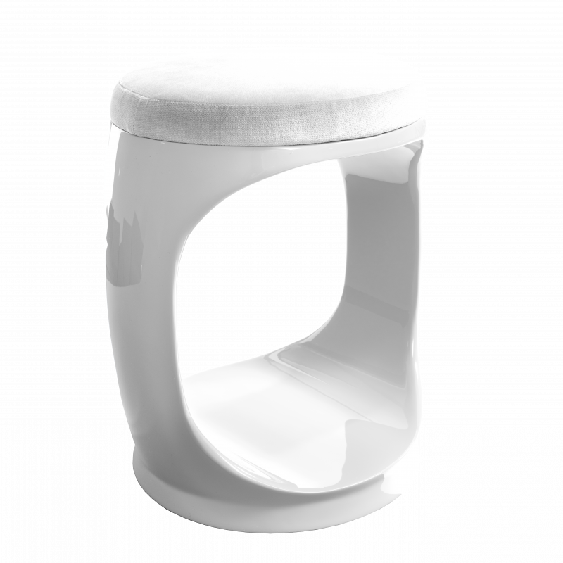 tabouret stoll blanc white softicated