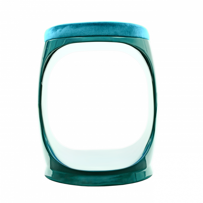 tabouret stoll turquoise softicated